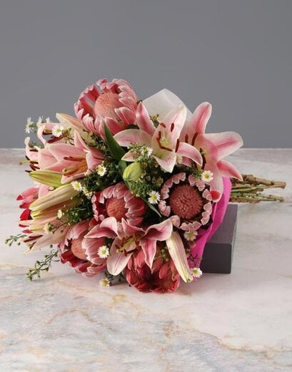 Protea and Stargazer Bouquet