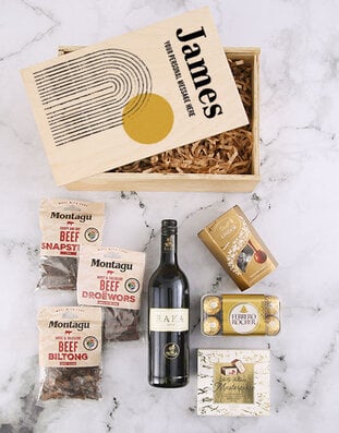 Personalised Abstract Art Gourmet Crate