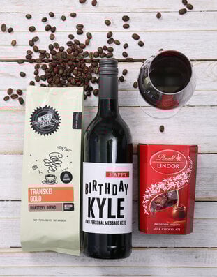 Personalised Birthday Wine Gourmet Hamper