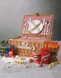 Gourmet Red Check Picnic Basket