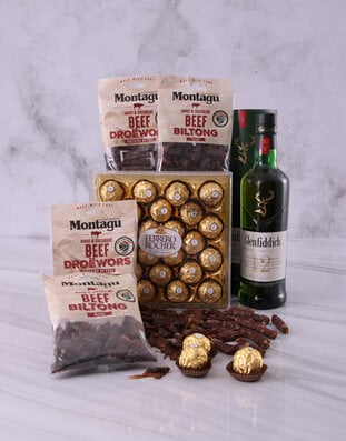 Glenfiddich Scotch Whiskey and Biltong Hamper