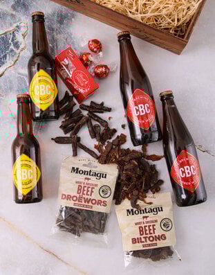 Craft Beer Biltong and Chocolate Box